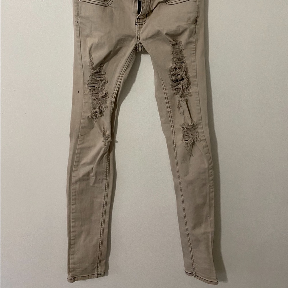 Machine Distressed Jeans - Picture 4 of 4